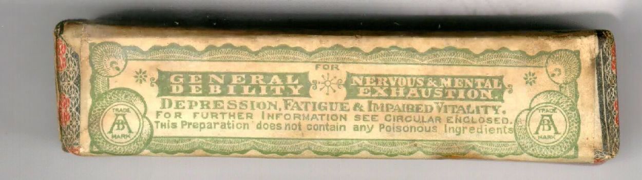 The packaging for Bishops-Tonules.