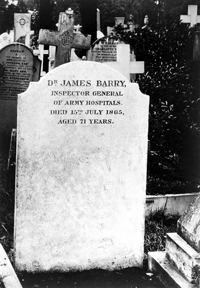 Dr. James Barry's headstone, Kensal Green Cemetery. 